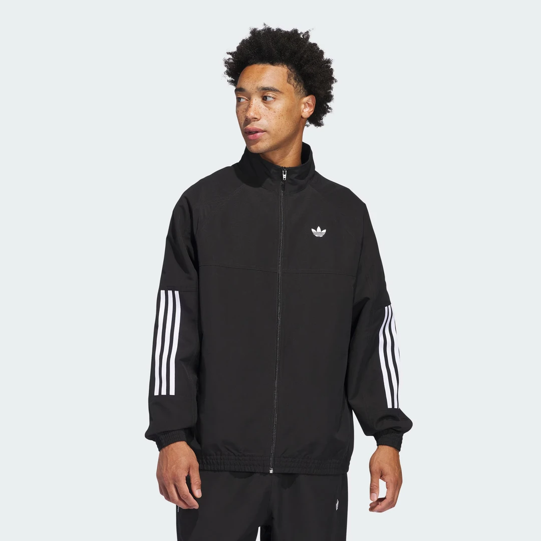 adidas 三叶草SKATEBOARDING GATSELE 经典运动夹克外套 JC5174