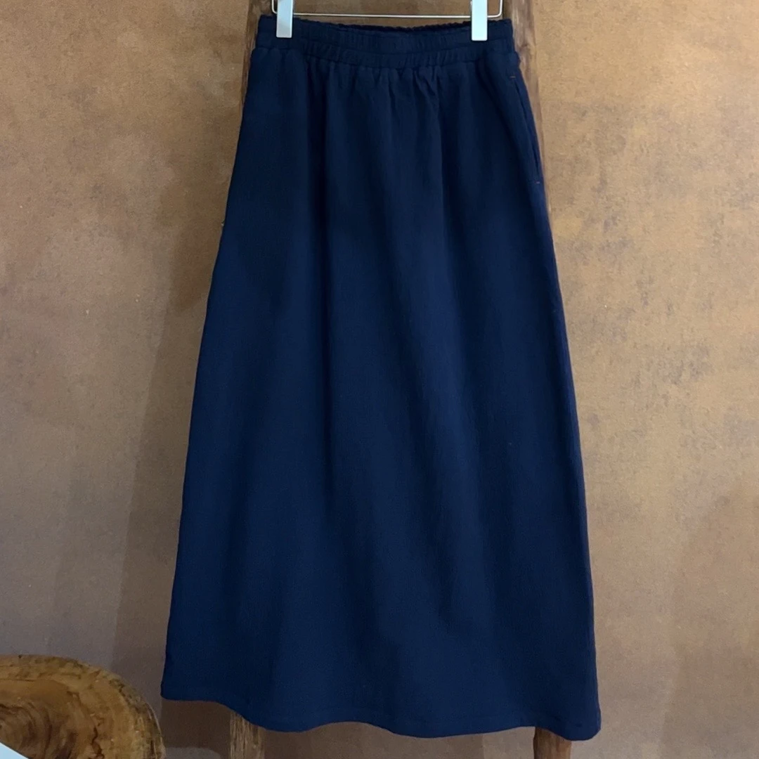 朴时如故【加绒半身裙】A版摇粒绒抽绳冬款