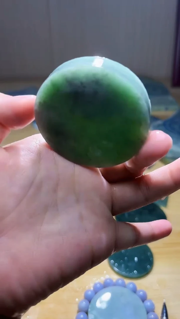 翡翠未镶嵌颈饰翡翠A货 姜谭439