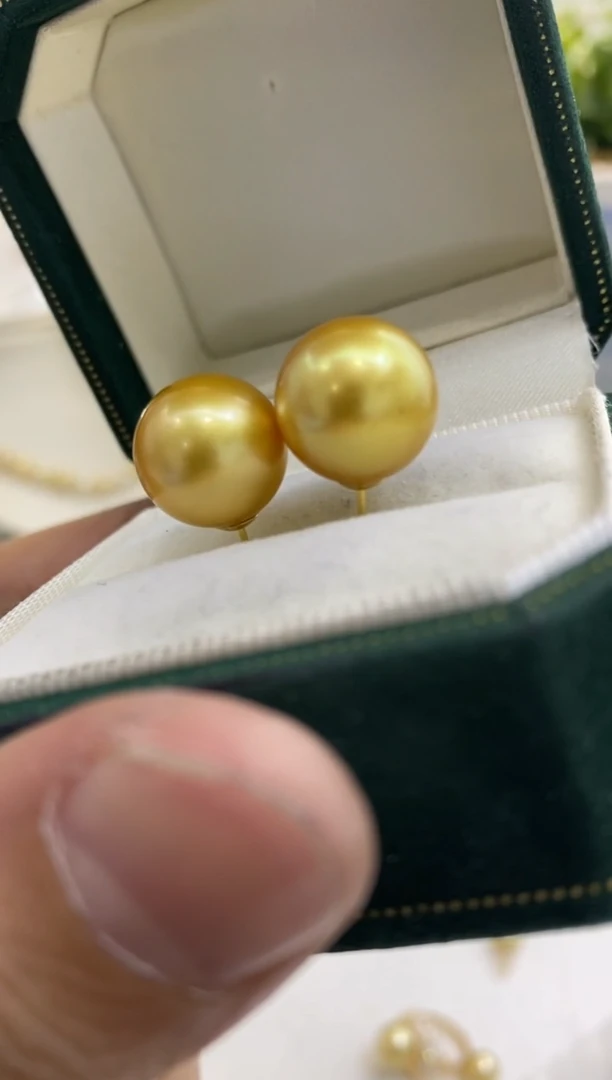 【闪购商品】海水珍珠BG18K金镶嵌珍珠耳饰@@bp105