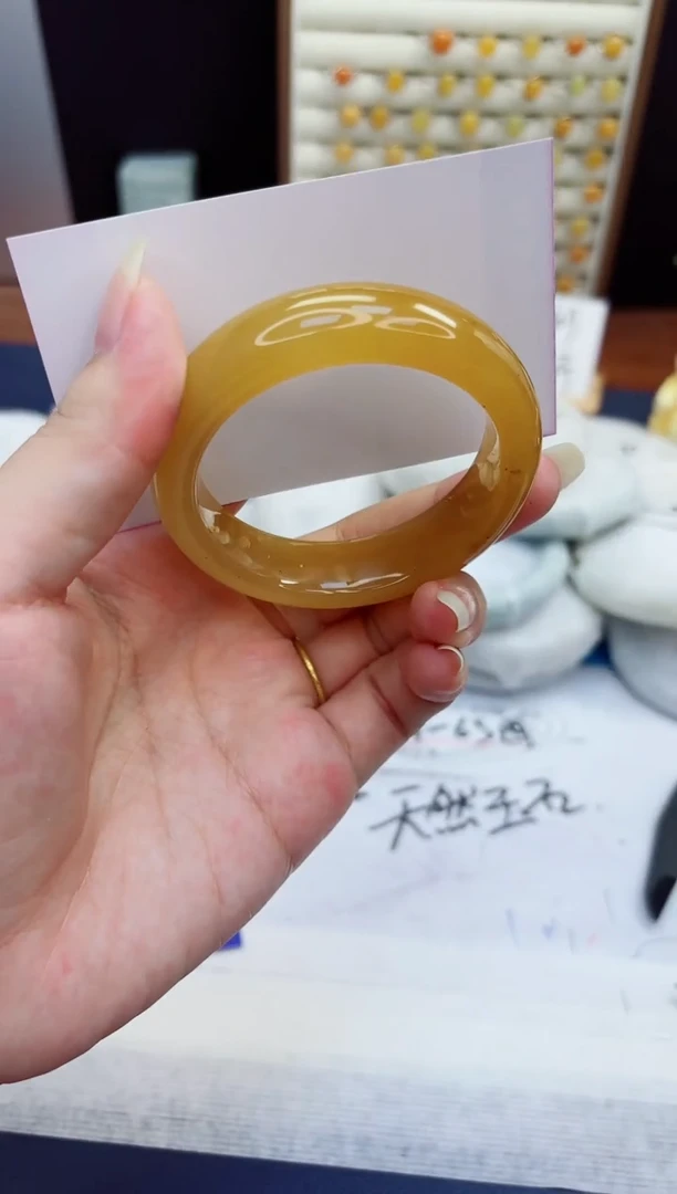 未镶嵌手镯石英质玉181-财气镯-圈口51