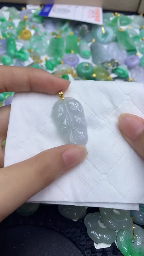 颈饰未镶嵌翡翠天然缅甸A货翡翠