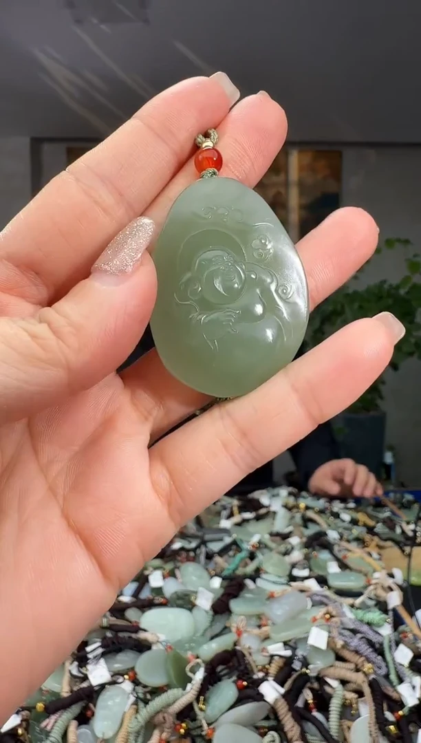 颈饰未镶嵌和田玉拍一发一多样性发货