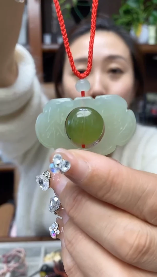 未镶嵌岫玉吊坠多样性发货其中发一