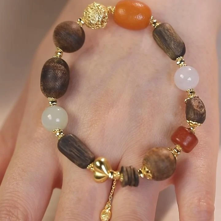 蜜蜡S925银国潮风手链手串