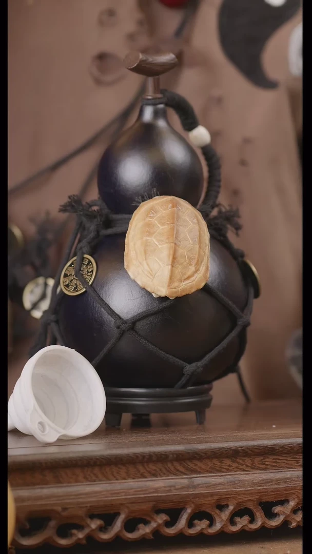 【闪购商品】180号精品天然大漆工艺防渗内胆酒葫芦~