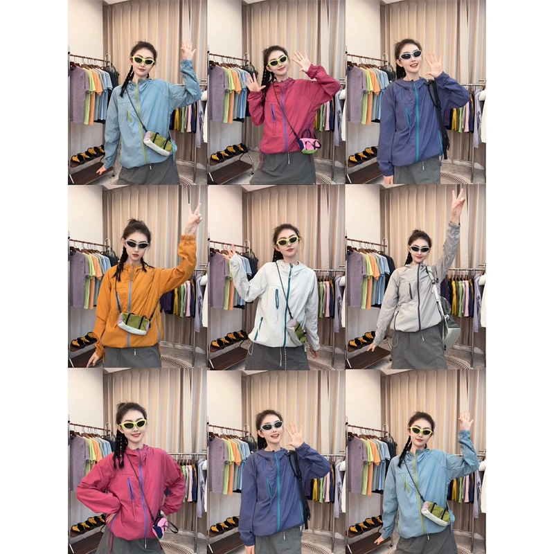 「冰川呼吸孔」UPF50+夏季新款情侣连帽轻薄透气防晒衣户外百搭休闲