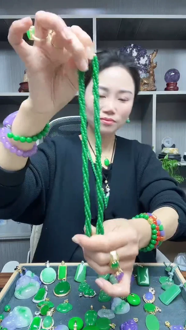 【闪购商品】翡翠项链14K金镶嵌项链