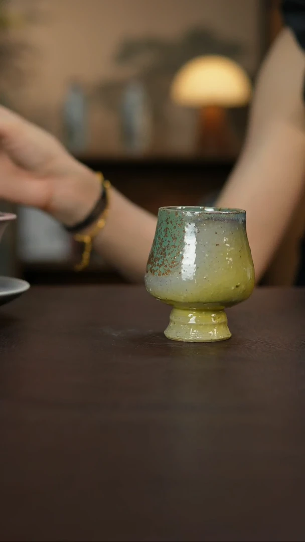 杯景德柴烧手作多人瑕疵