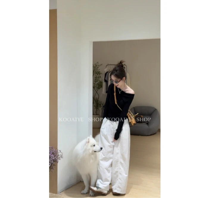 【心机面膜T】早秋新款韩系休闲显瘦气质设计款上衣（摩擦多会起球）