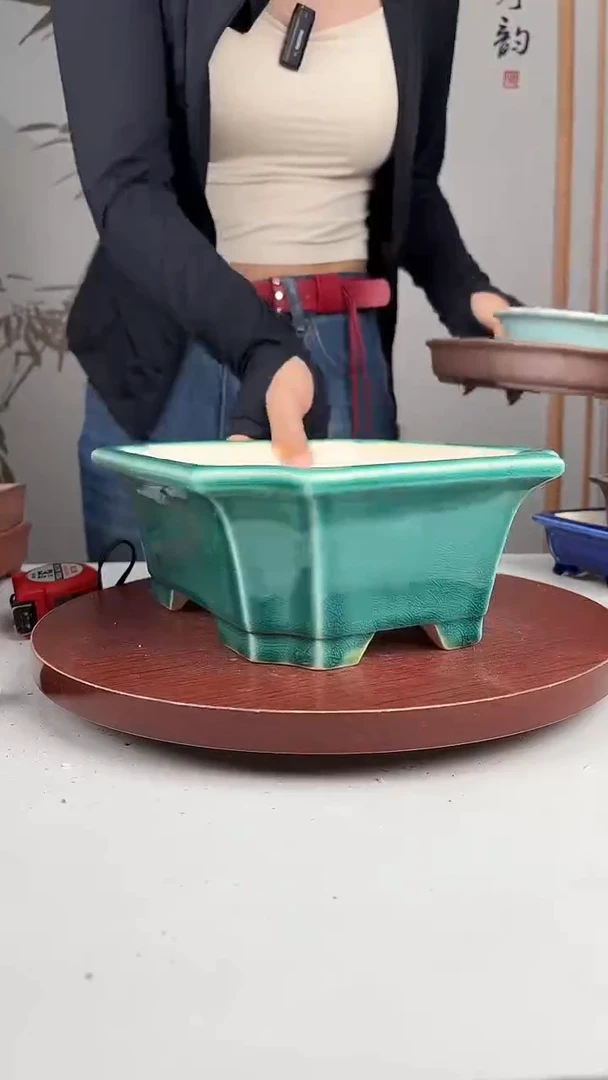 紫砂花盆浅草紫砂花盆