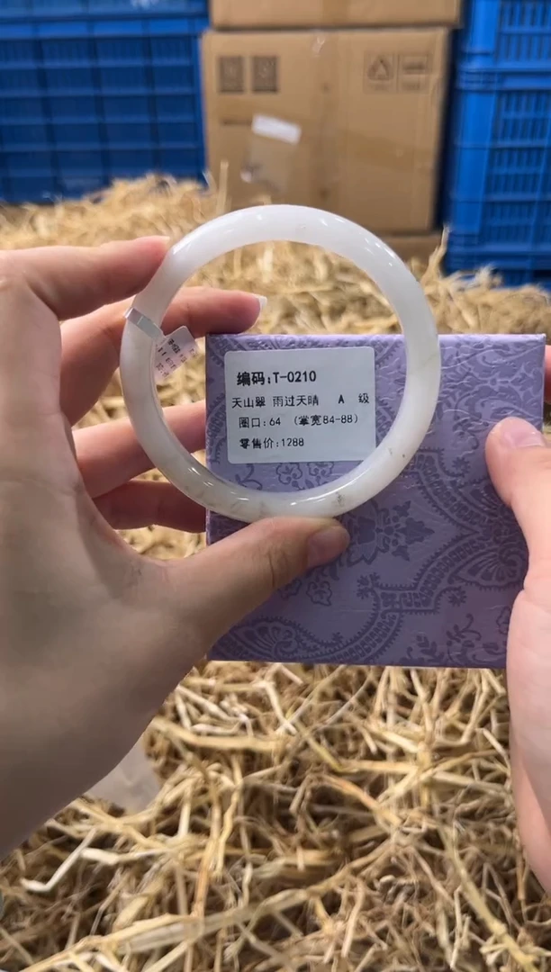未镶嵌手镯石英质玉T-0210