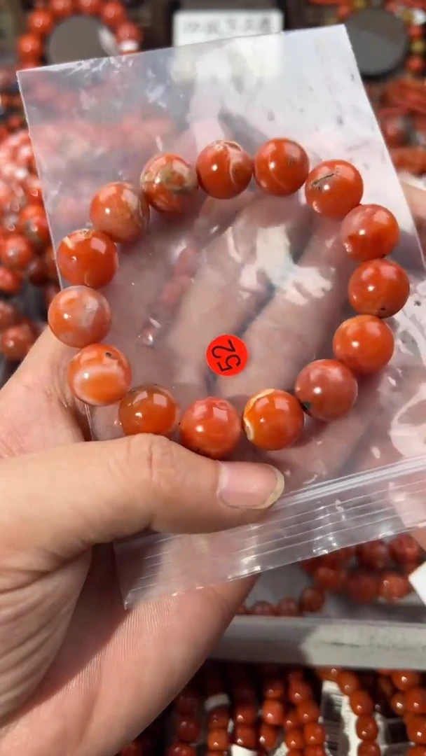 南红玛瑙手串未镶嵌14