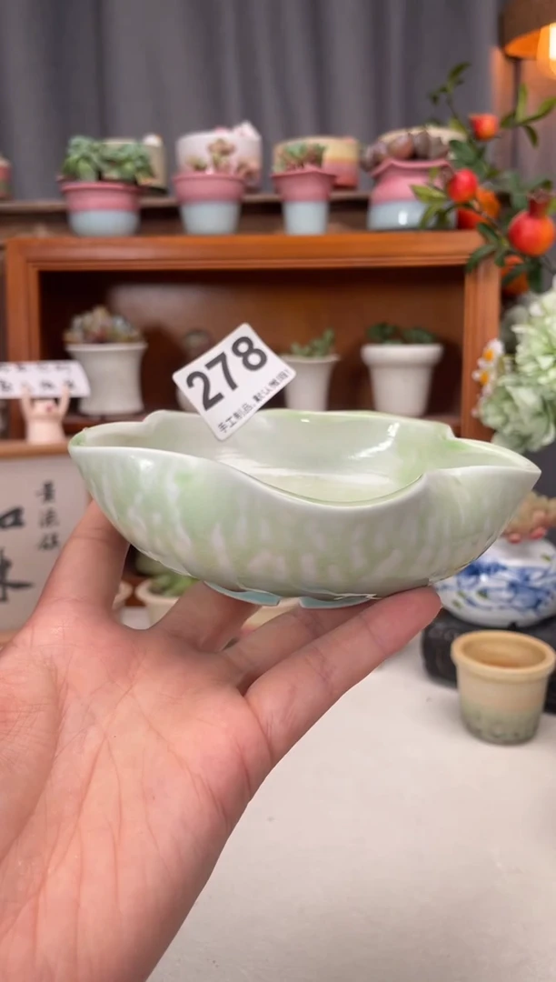 瓷片278知木小芳花盆