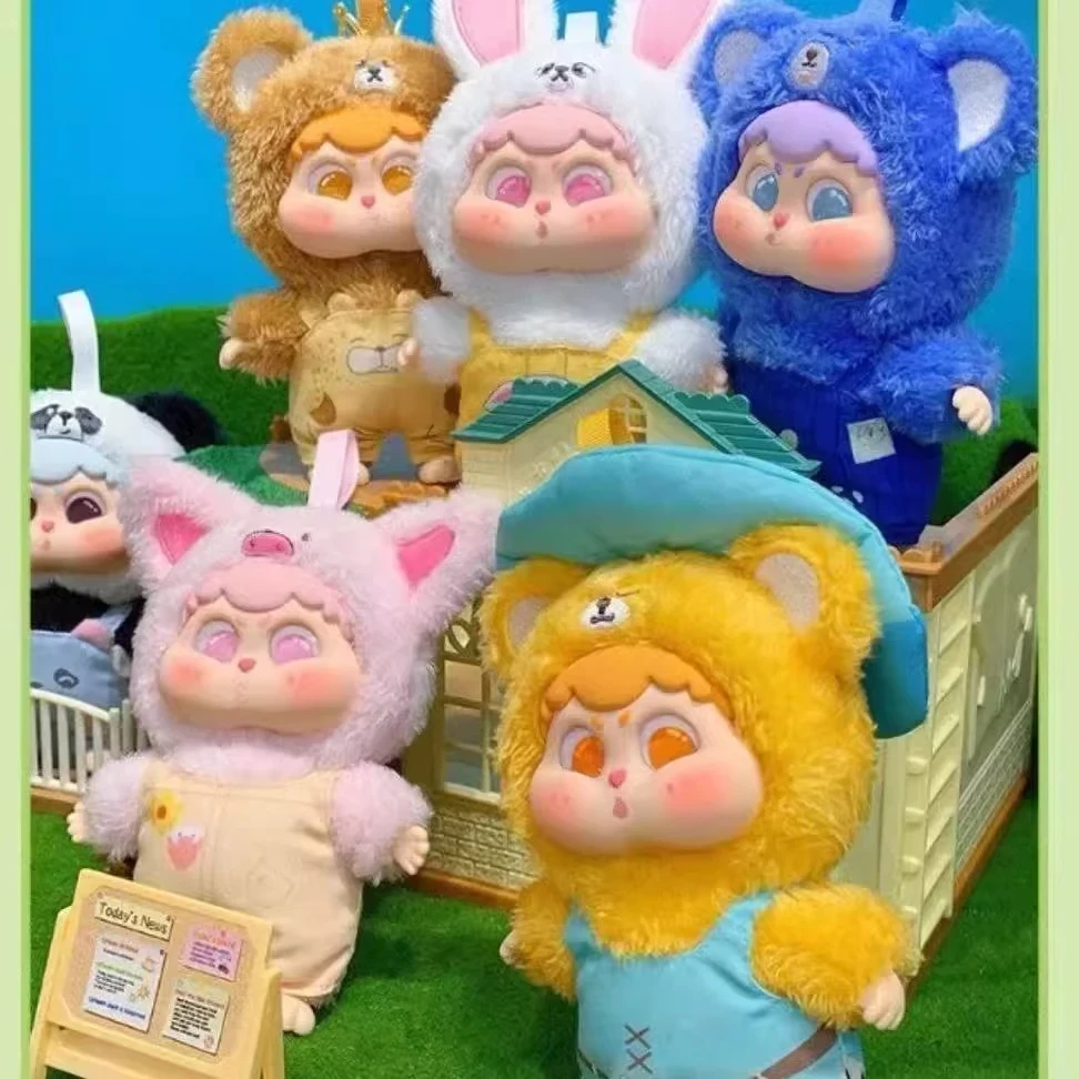 [拆盒] 正版萌宝嘟嘟系列可爱毛绒潮玩盲盒背景娃