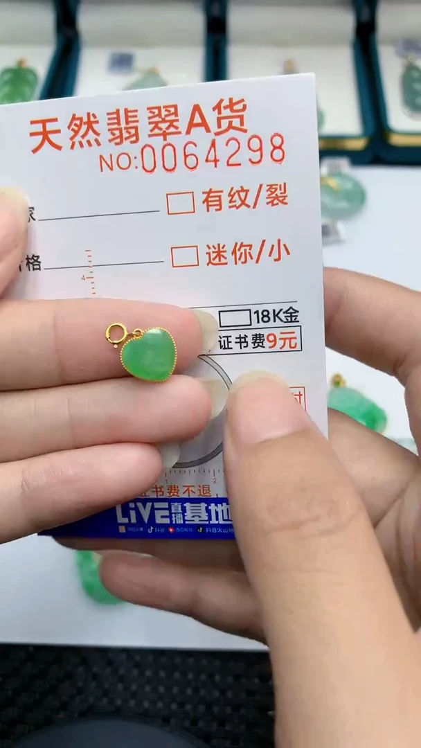 【闪购商品】翡翠颈饰18K金镶嵌            8