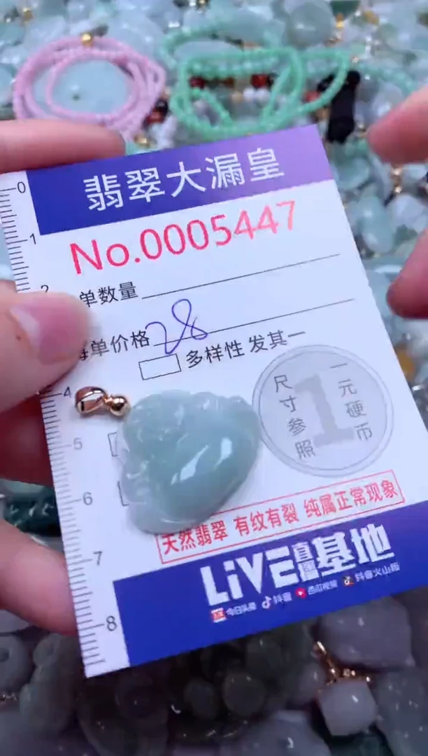 吊坠(不含链)未镶嵌翡翠5447