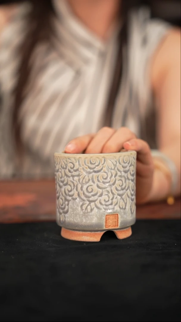 陶瓷6-8-075花盆口径6-