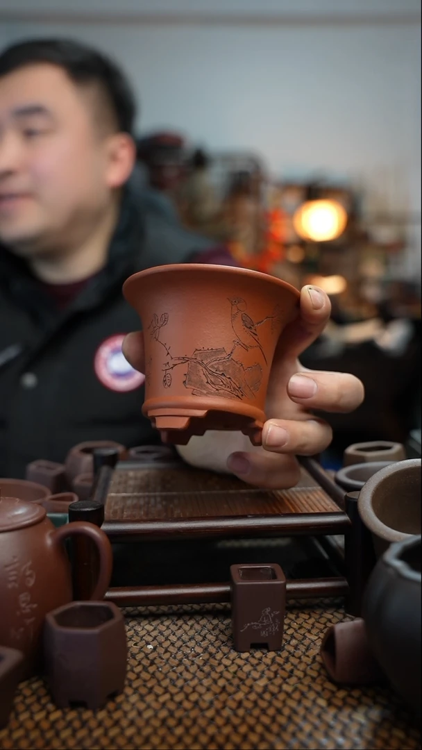 【闪购商品】紫砂花盆長木軒精品紫砂10*8