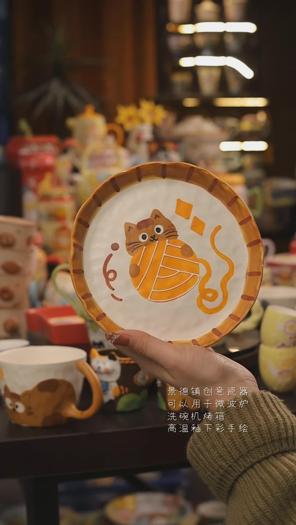 景德镇釉下彩绘设计师款式陶瓷