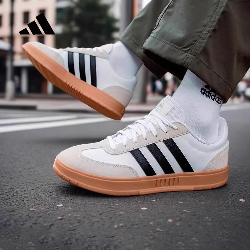 adidas/阿迪达斯休闲鞋男鞋春季运动鞋T字经典德训鞋轻便网球板鞋