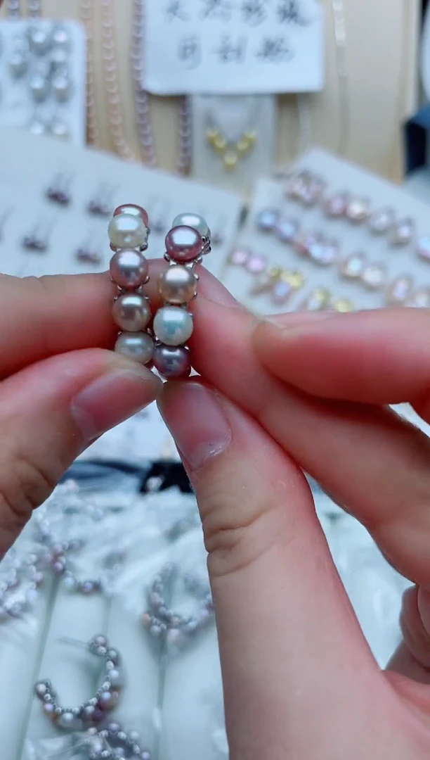 未镶嵌淡水珍珠耳饰耳钉多样性发其一