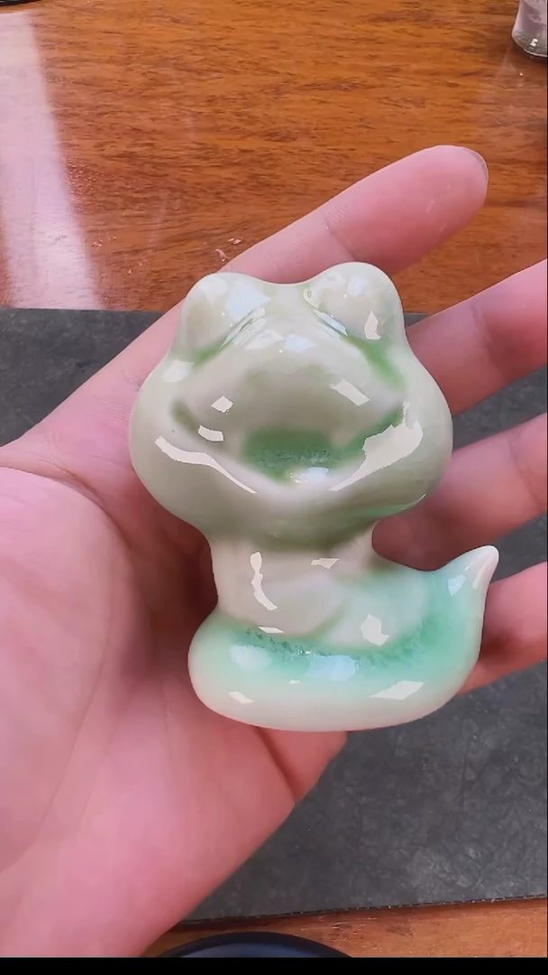 石*楠三生瓷 柴烧裸烧 小青