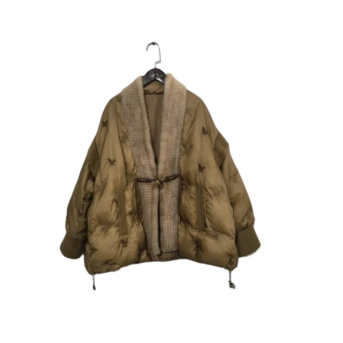 【新款】羽绒服时尚百搭气质休闲轻奢显瘦宽松女装7500[BLK]J