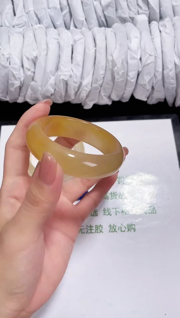 未镶嵌黄龙石英质玉059 焦糖桂花 51