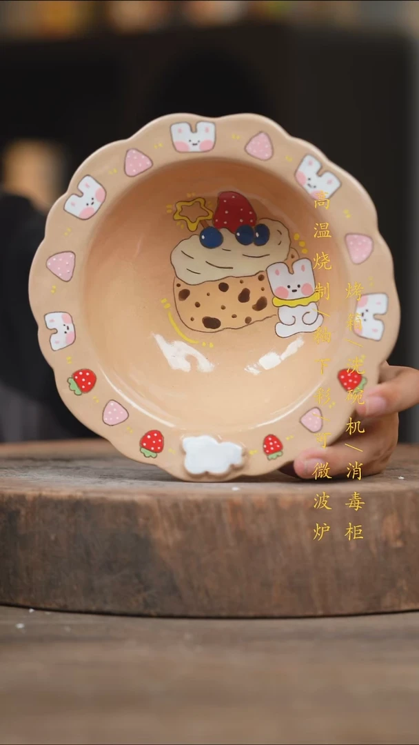 瓷片景德镇高温釉下彩（食品级）