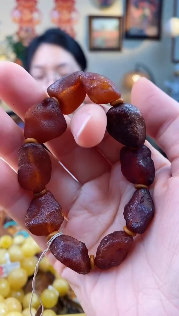 【闪购商品】琥珀手串未镶嵌手串