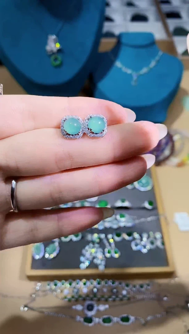 【闪购商品】翡翠耳饰未镶嵌多样性 发其一【23】