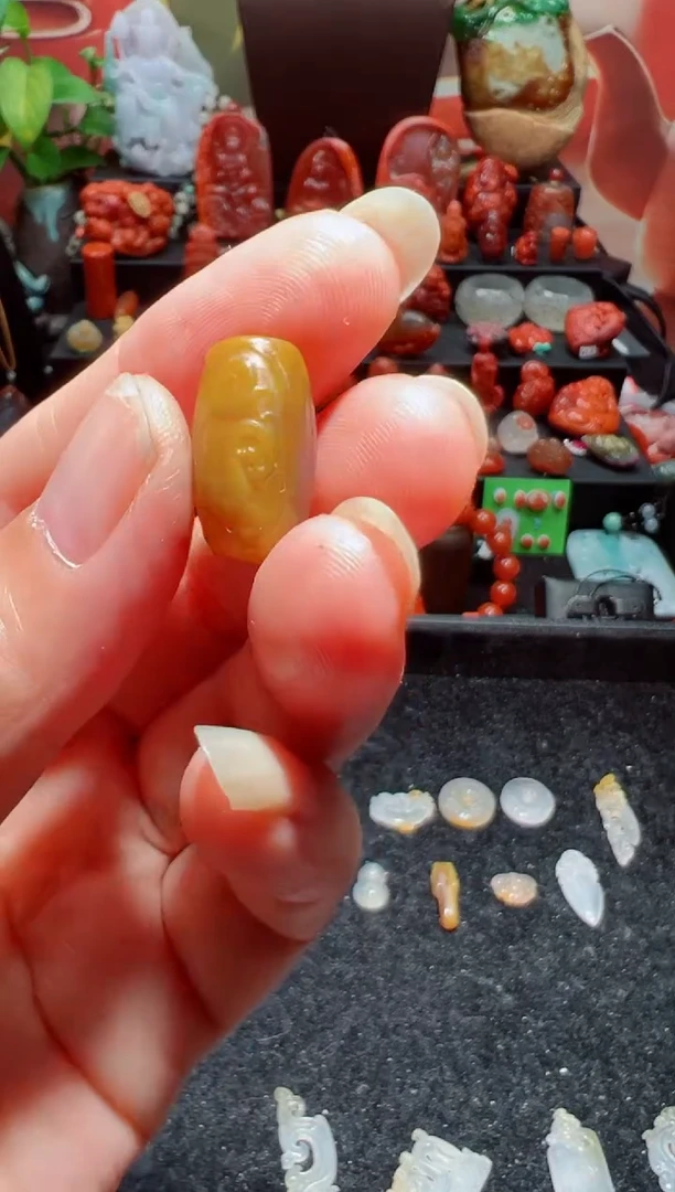 未镶嵌吊坠(不含链)玛瑙/玉髓桶珠