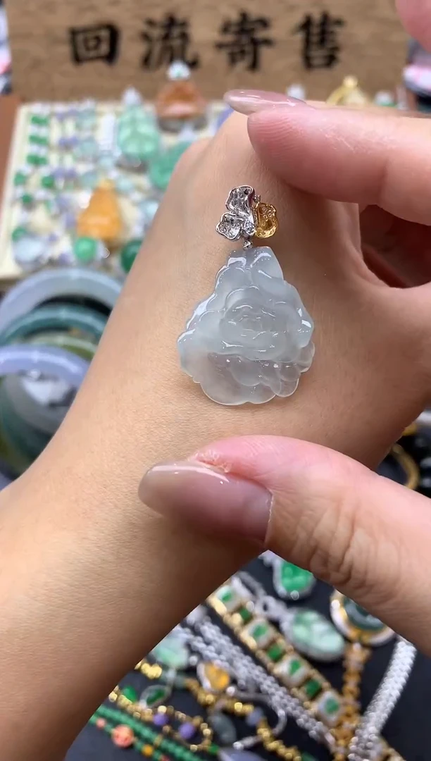 【闪购商品】翡翠颈饰18K金镶嵌211-中国好珍宝