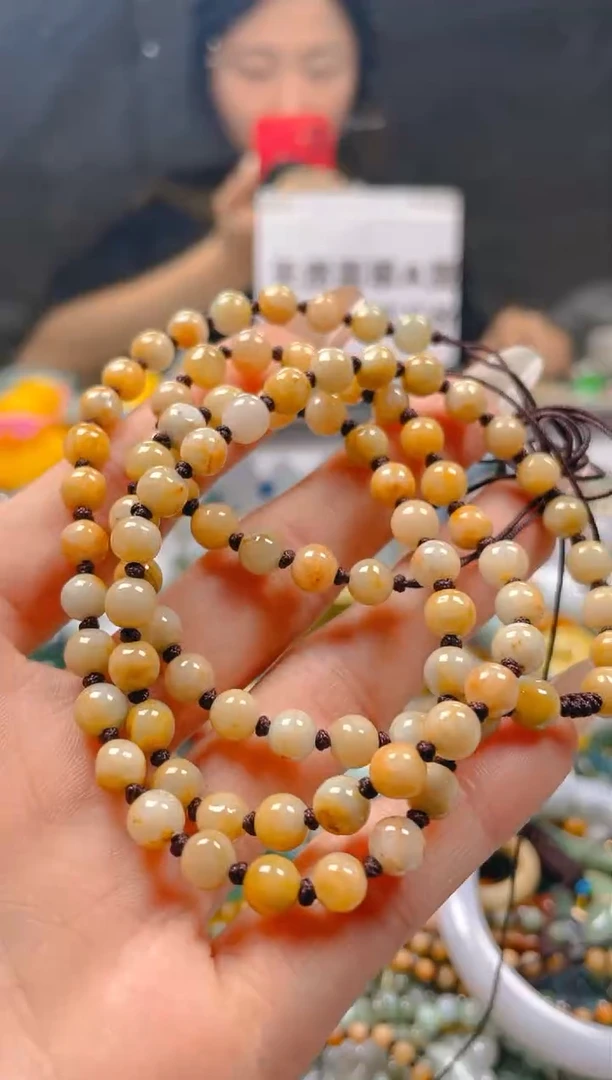 【闪购商品】翡翠颈饰未镶嵌5-6MM/J/翡翠A货一图一物
