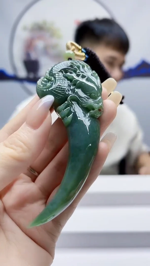 未镶嵌定制翡翠毛货-挂件27