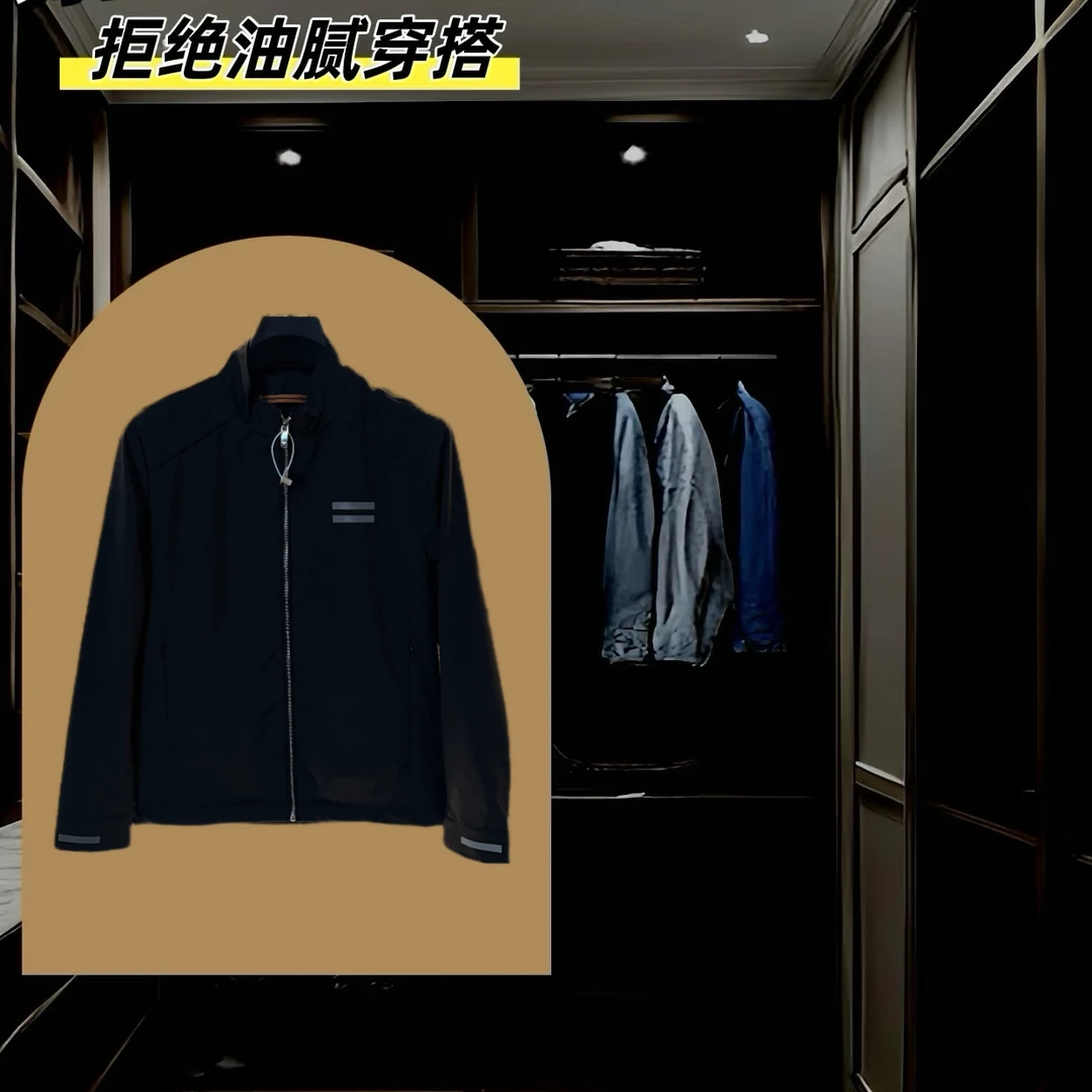 -国-欧货25年早春新款男士立领夹克外套H9283
