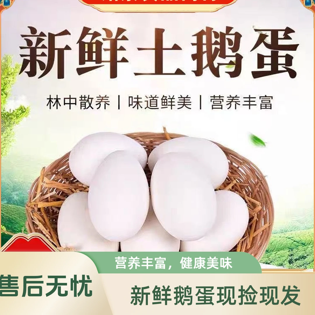 【大为助农】农村散养鹅蛋新鲜鹅蛋