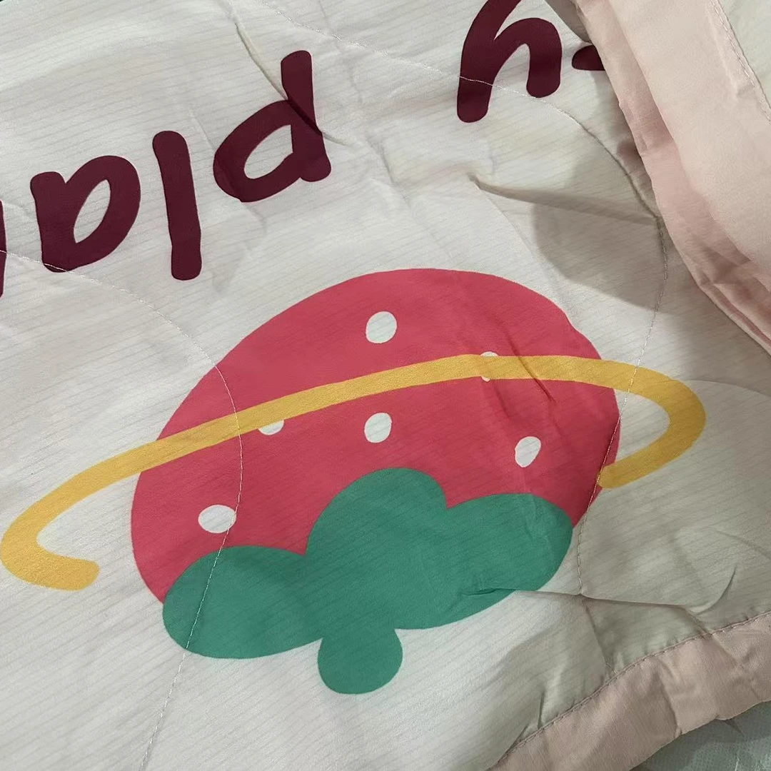 粉色草莓闪净被150*200