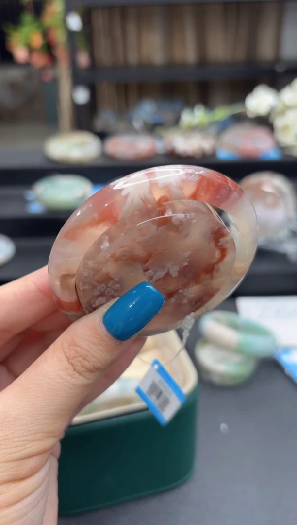 未镶嵌手镯石英质玉35(55圈赠送镯心)