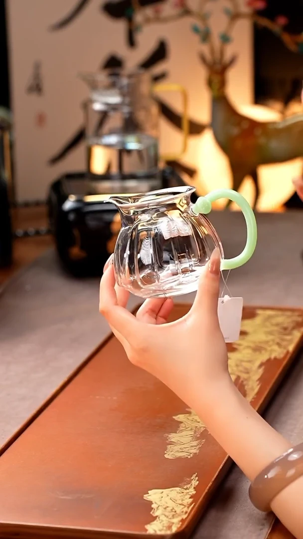 禾器/晶彩莲君茶海/浅玉