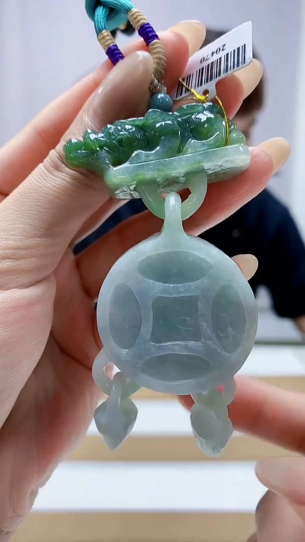 未镶嵌定制翡翠4868MM-毛货挂件69