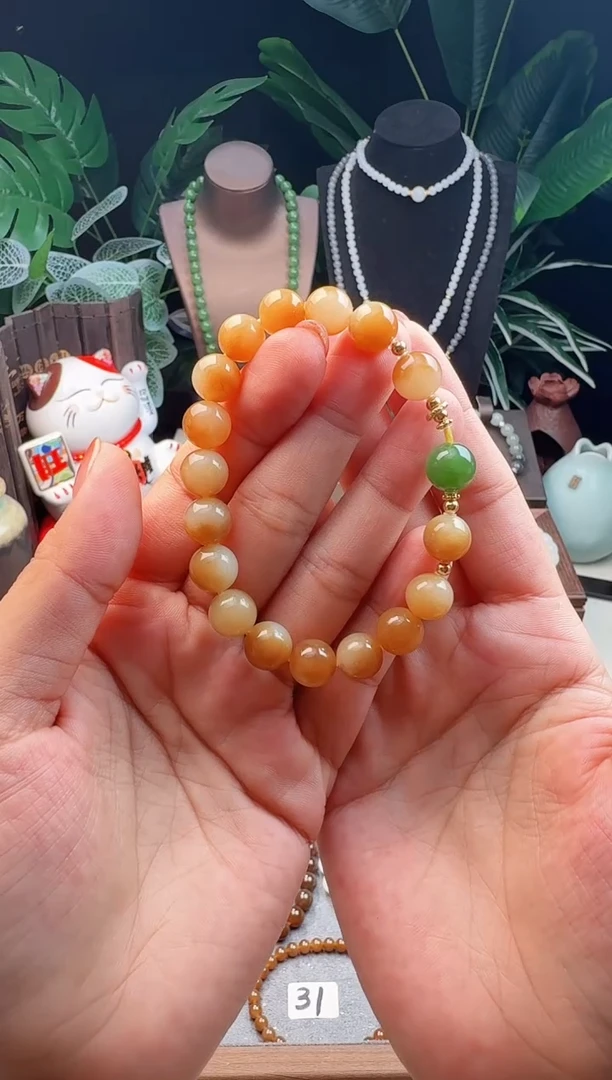 手链未镶嵌和田玉皆**喜精品10m左右新疆且末糖白手串