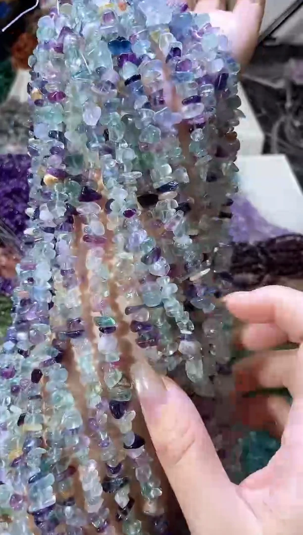 水晶珠宝半成品未镶嵌AAAAA浅萤