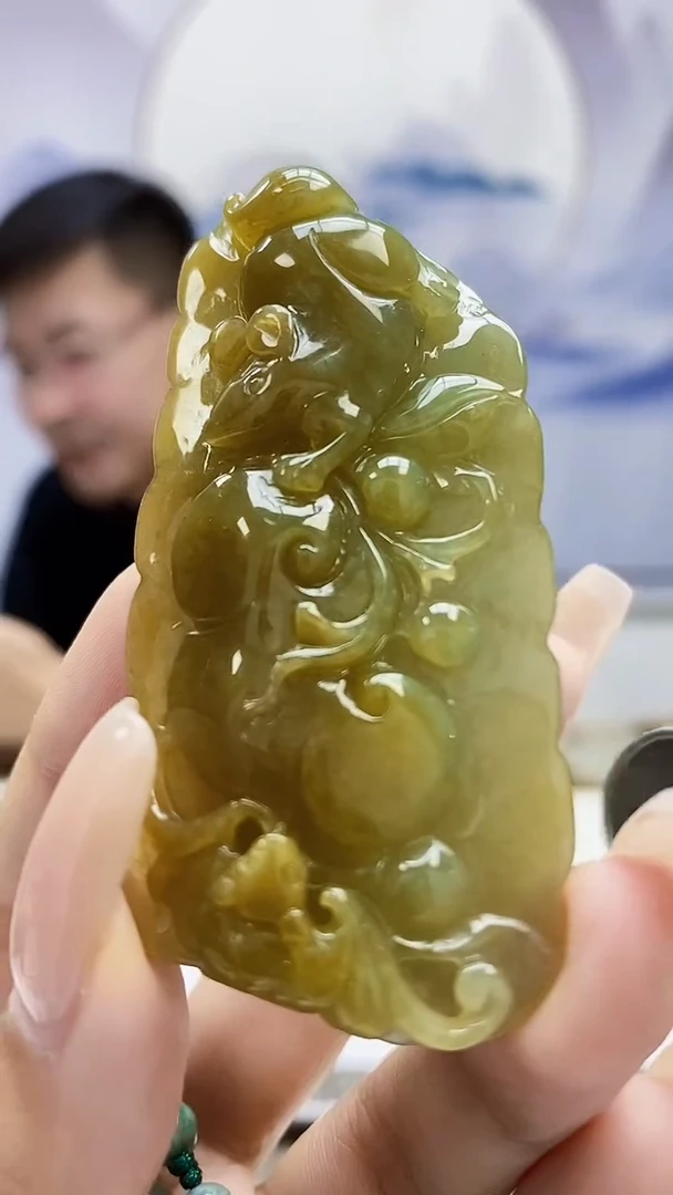 定制翡翠未镶嵌5124xx-毛货挂件赠珠链39