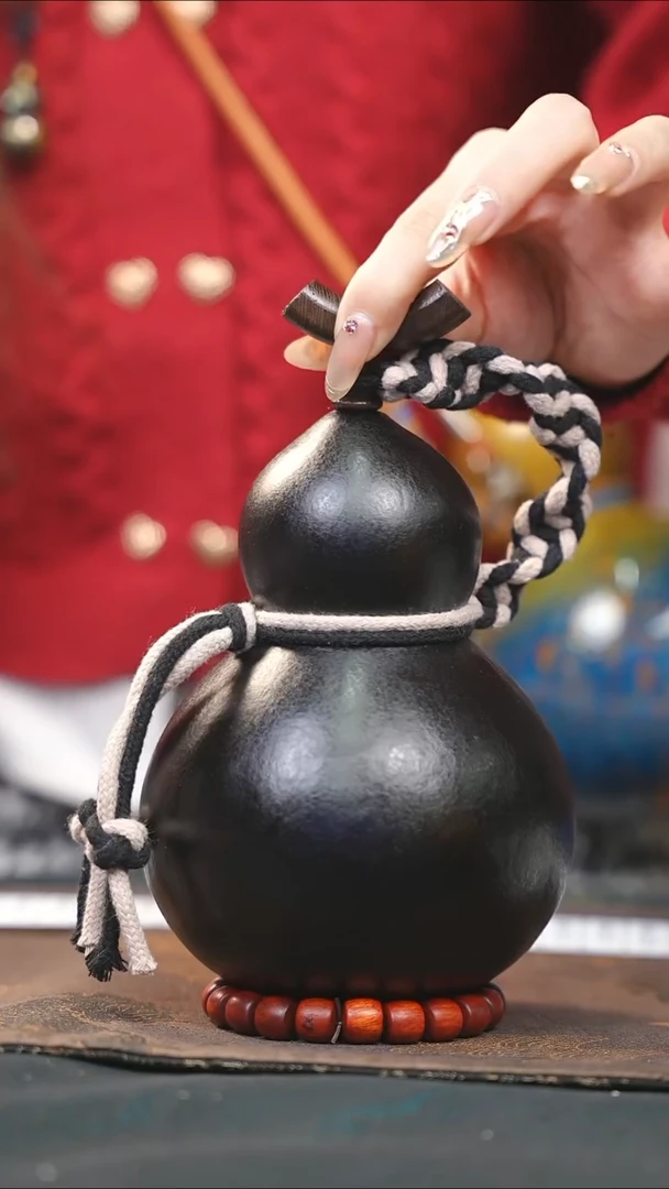 【闪购商品】WA104大漆酒葫芦不包手串及旋转底座