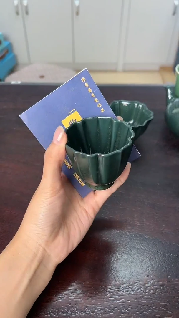 龙泉云间青瓷小米茶器