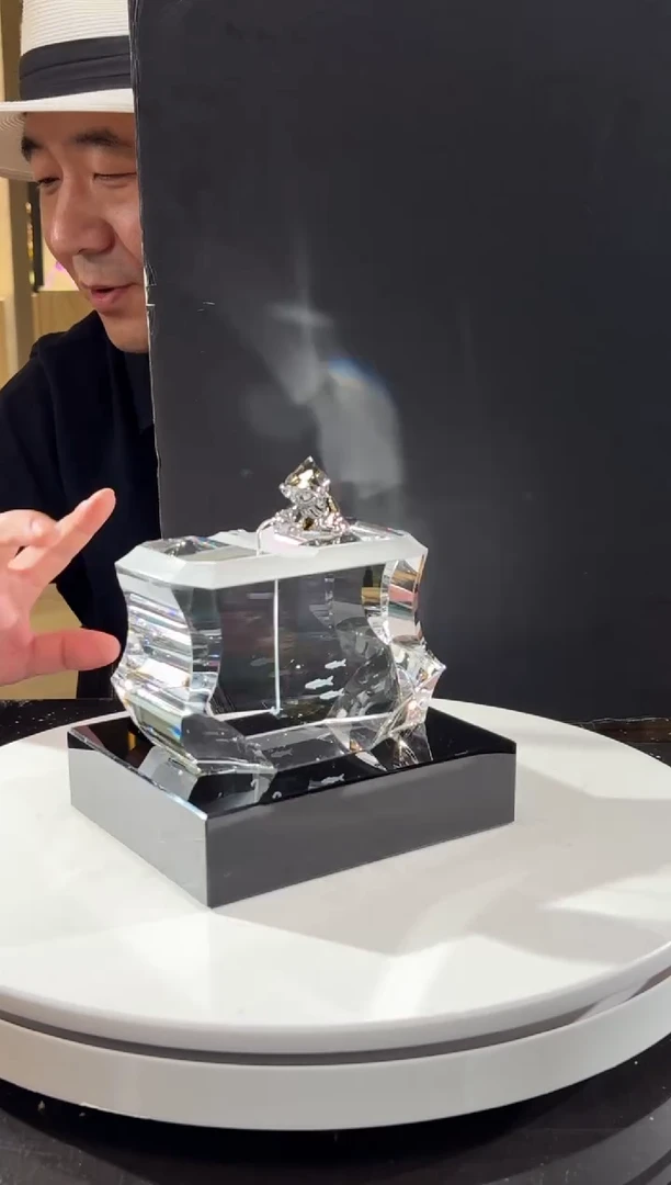 摆件极地生活-钓鱼艺术摆件+160*140黑色底座