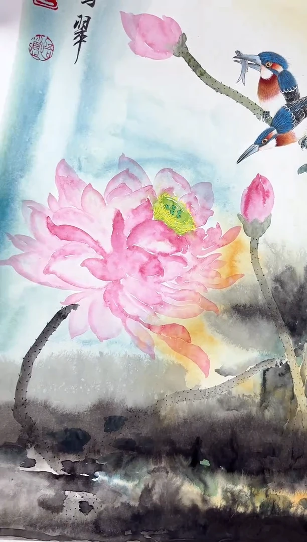 【闪购商品】国画道一老师亲笔绘画作品D21