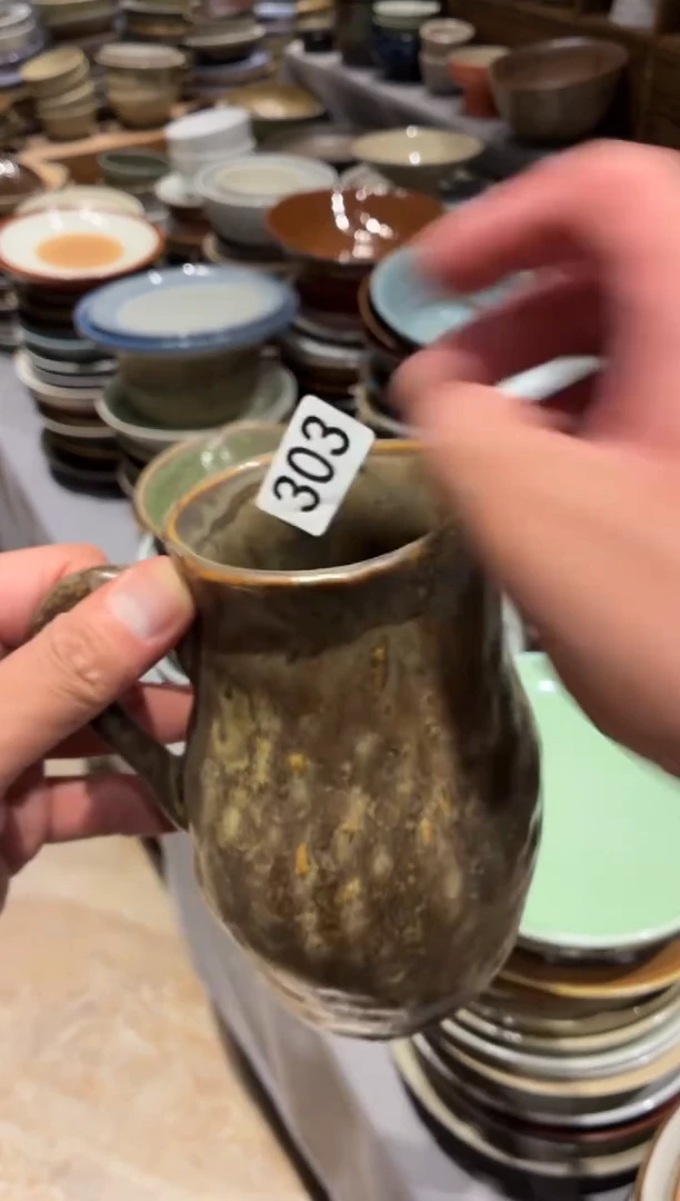瓷片兜*柴烧手工手作花器1个